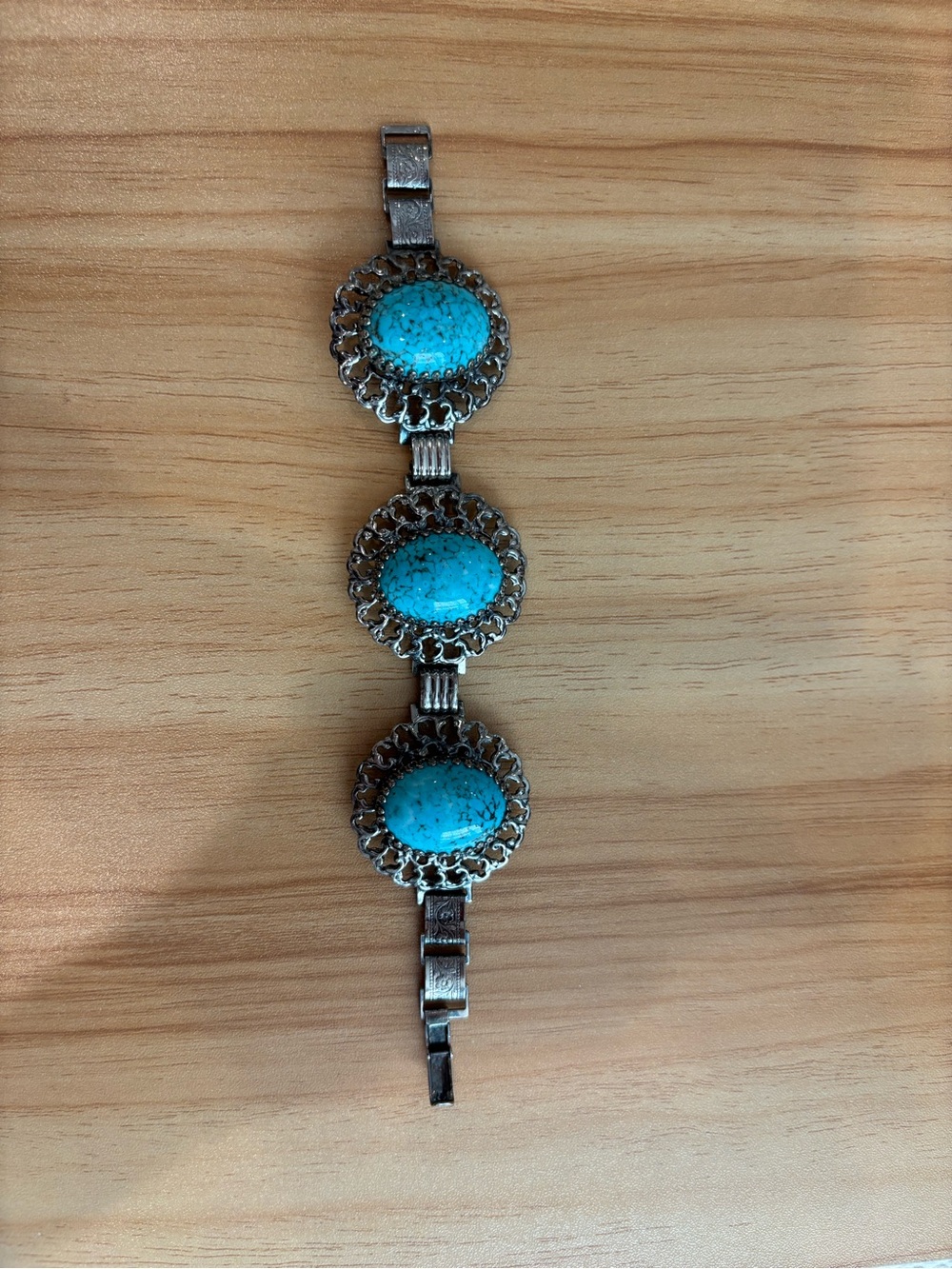 Vintage Sterling Silver and Turquoise Bracelet